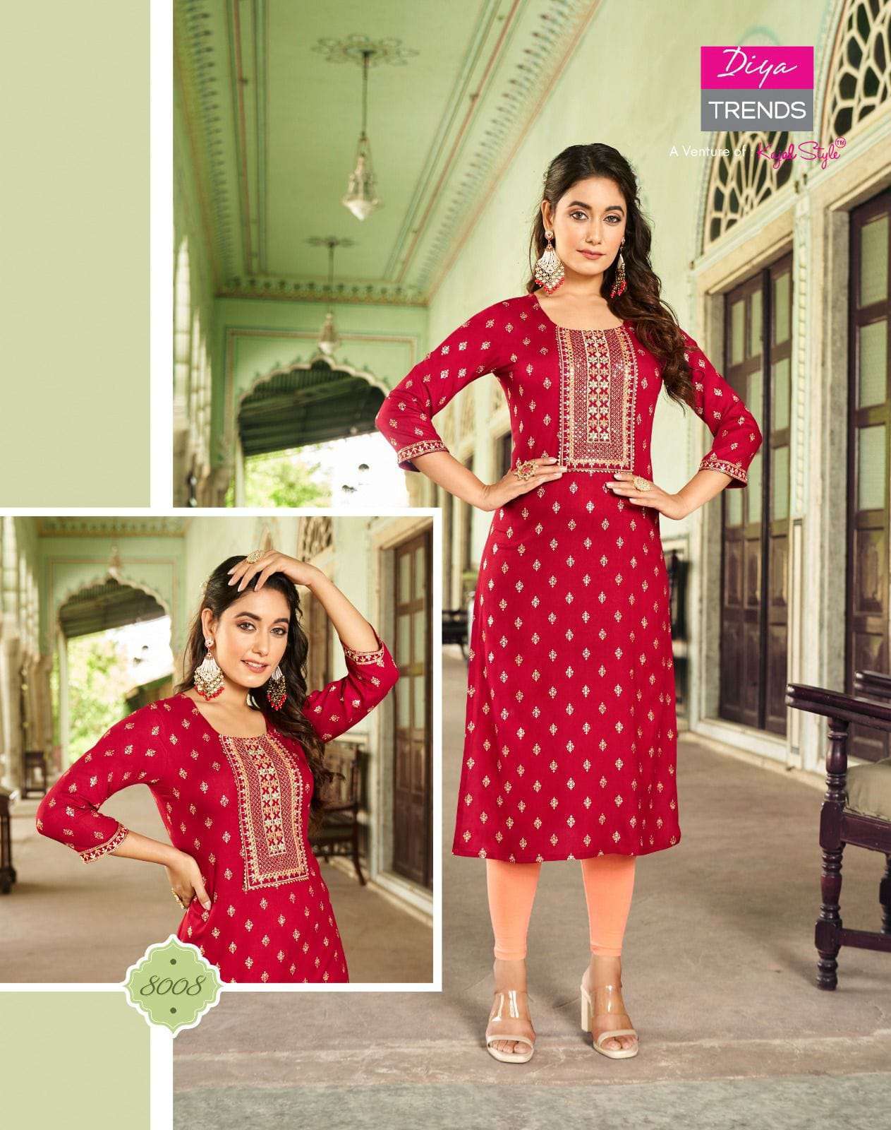 DIYA TRENDS  VICTORIA VOL-8 Kurti  Ahmedabad Kurti markets