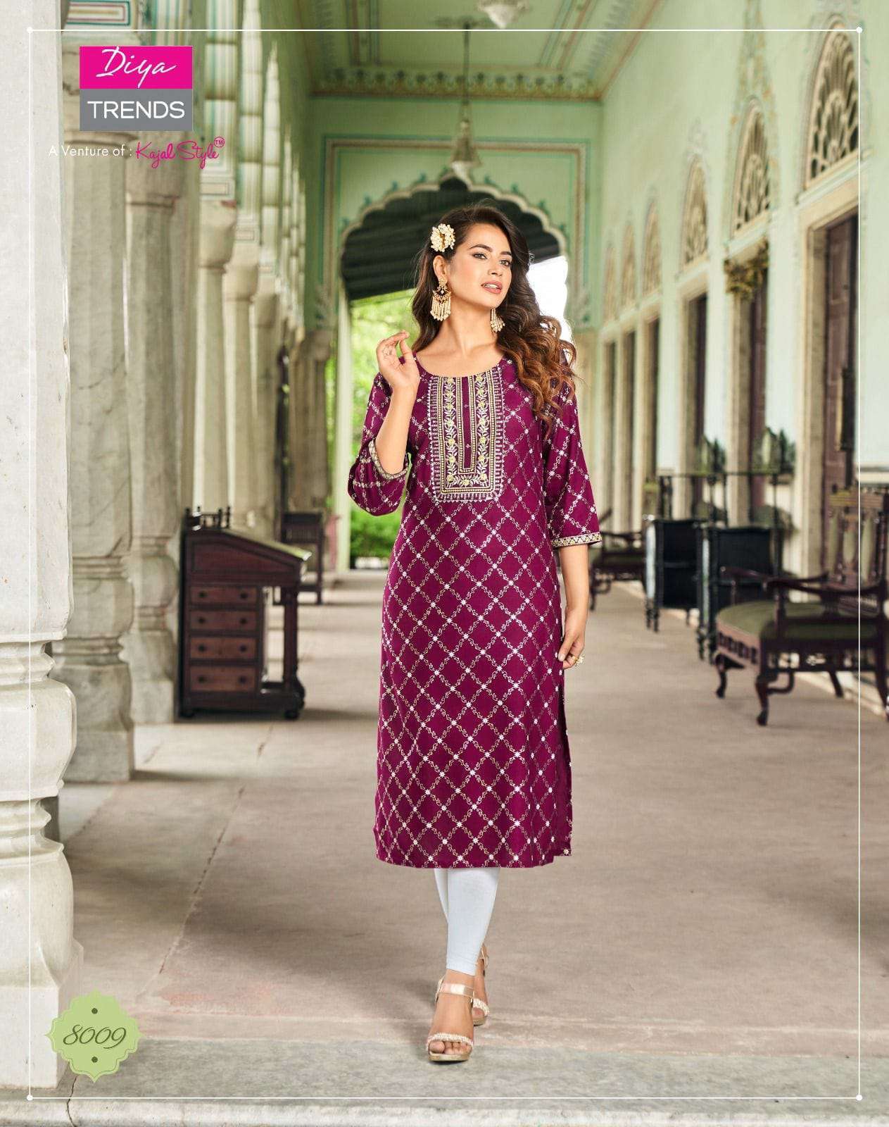 DIYA TRENDS  VICTORIA VOL-8 Kurti  Ahmedabad Kurti markets