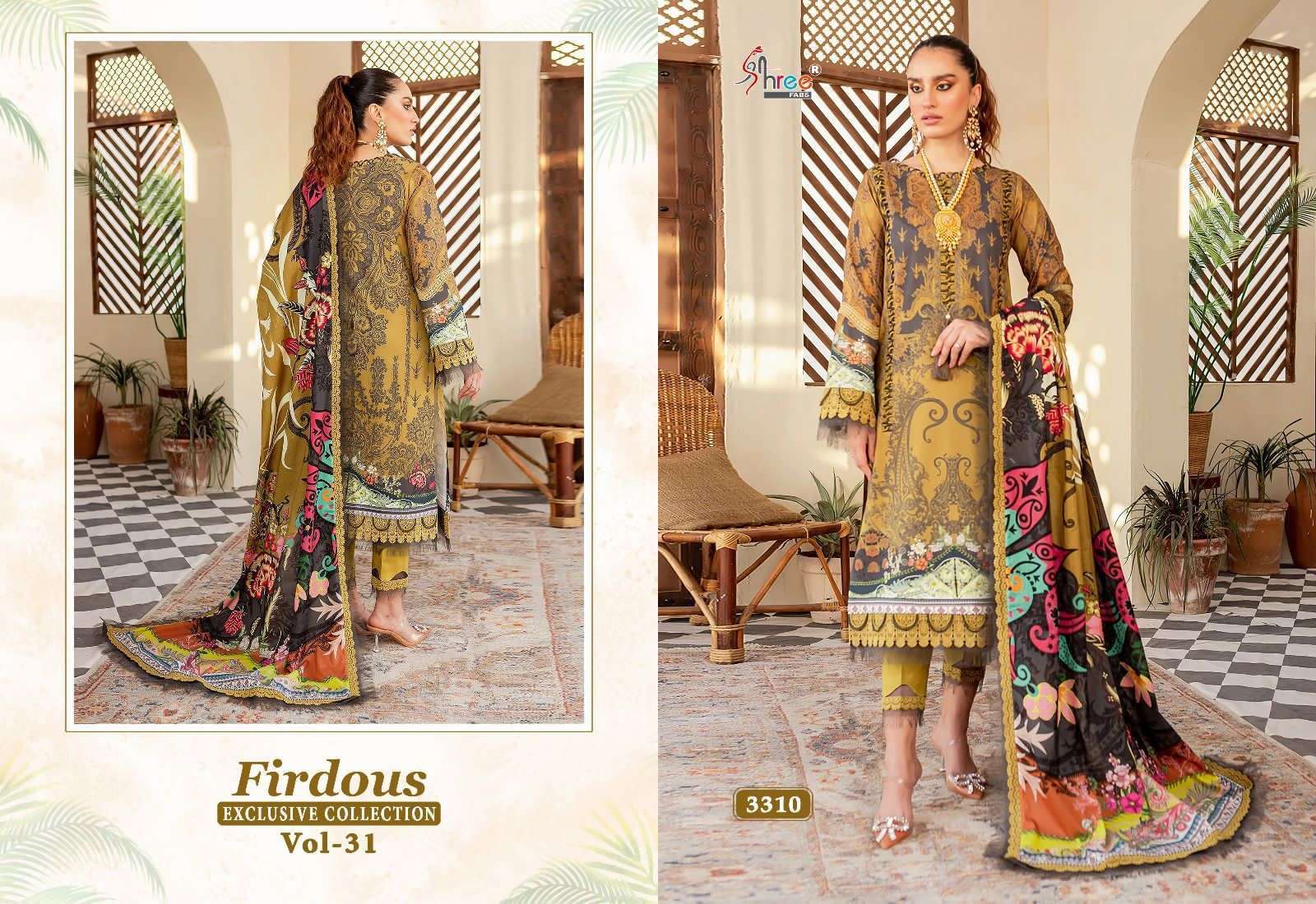 FIRDOUS EXCLUSIVE COLLECTION VOL-31 COTTON Indian Salwar Kameez Boutiques