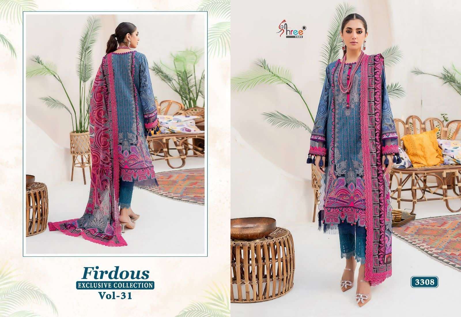 FIRDOUS EXCLUSIVE COLLECTION VOL-31 COTTON Indian Salwar Kameez Boutiques