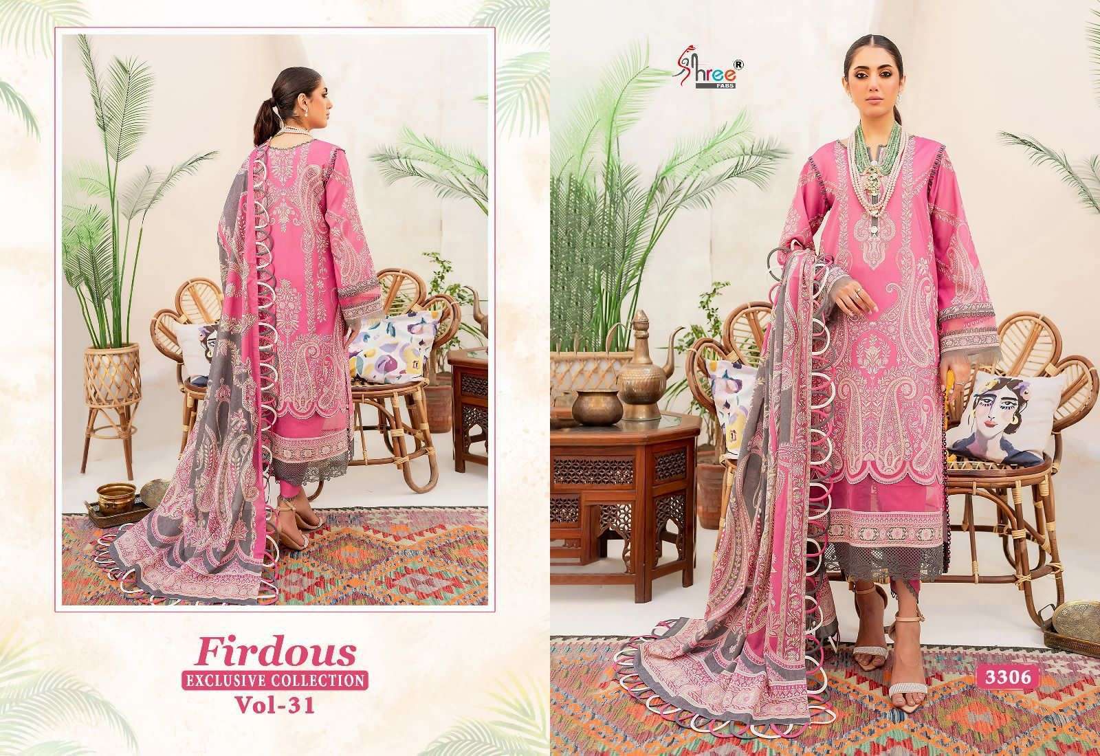 FIRDOUS EXCLUSIVE COLLECTION VOL-31 COTTON Indian Salwar Kameez Boutiques