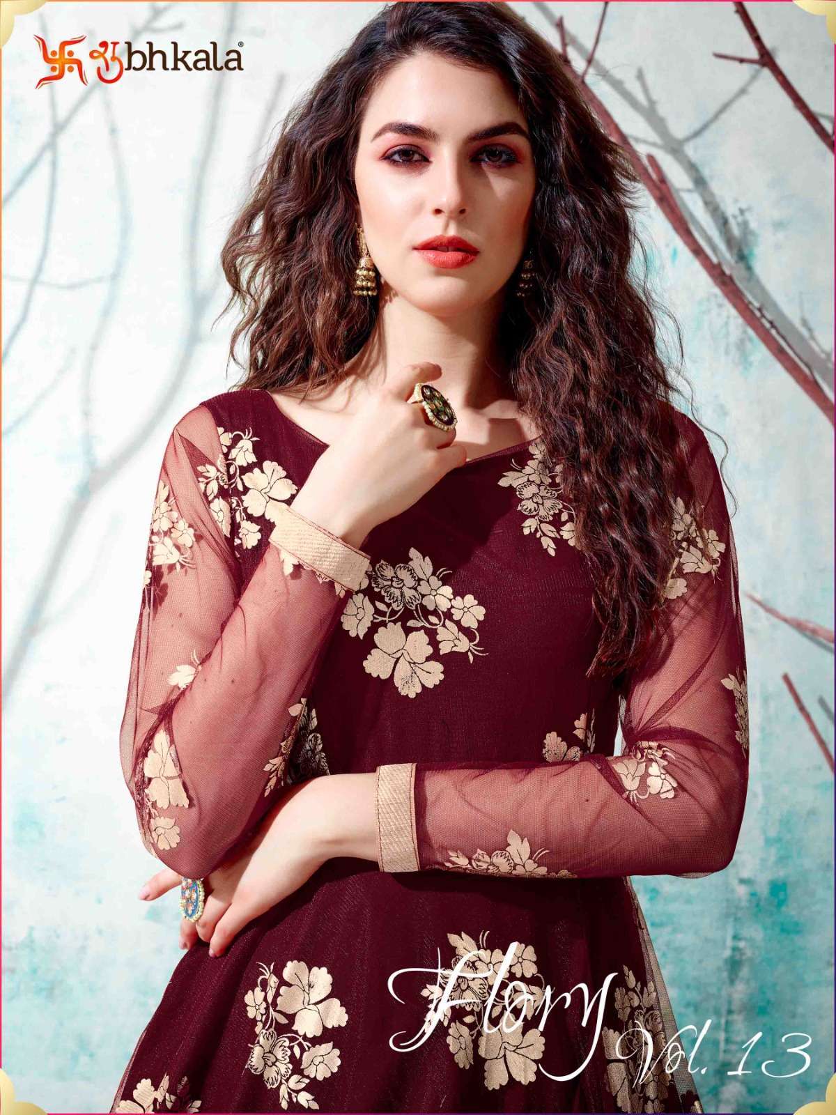 FLORY VOL. 13 DESIGNER EXCLUSIVE LONG ANARKALI GOWN Kurti Suppliers in Delhi