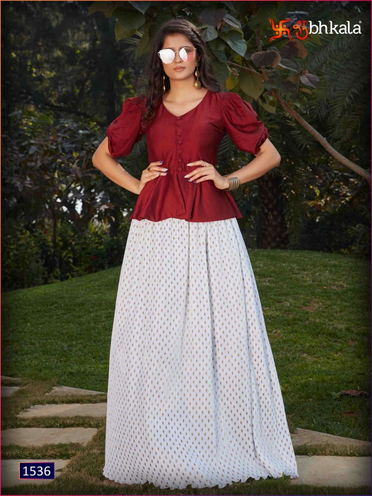 FRILL & FLARE VOL. 2 DESIGNER CROPTOP Kurti Long Kurtis wholesalers in Ahmedabad