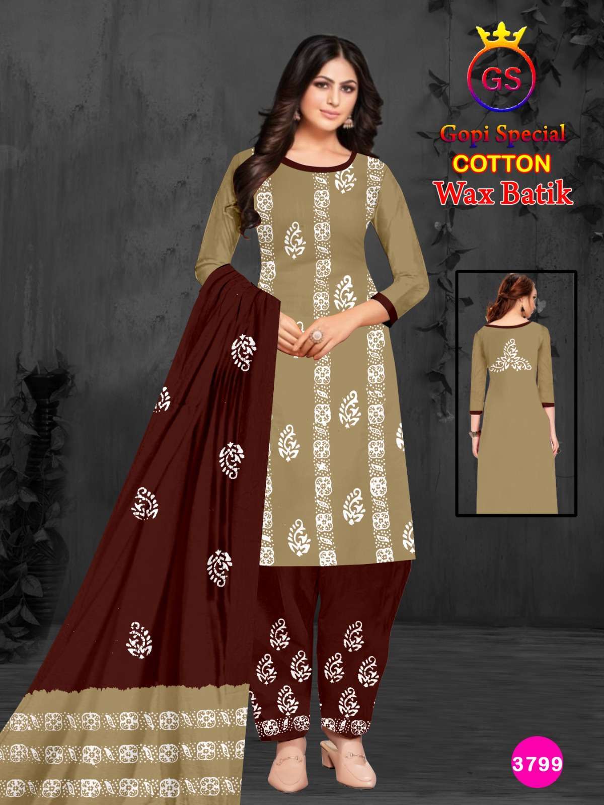 GS Cotton Wax Batik – Dress Material Designer Dress Material Karachi