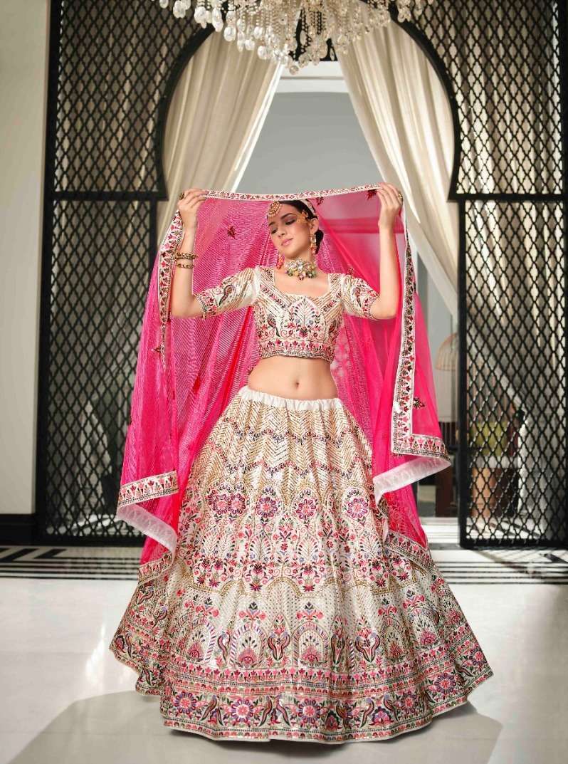 GULDASTA VOL. 13 2143 Bridal Gota Patti Embroidered Semi Stitched Lehenga Choli Pre-stitched Bridal Lehenga Choli
