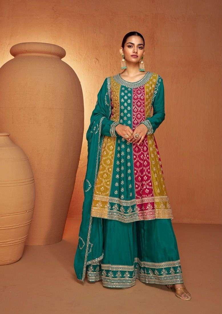 Gulkayra Designer Ruhi Real Chinnon Designer Salwar Suit Wholesale Salwar Suits India