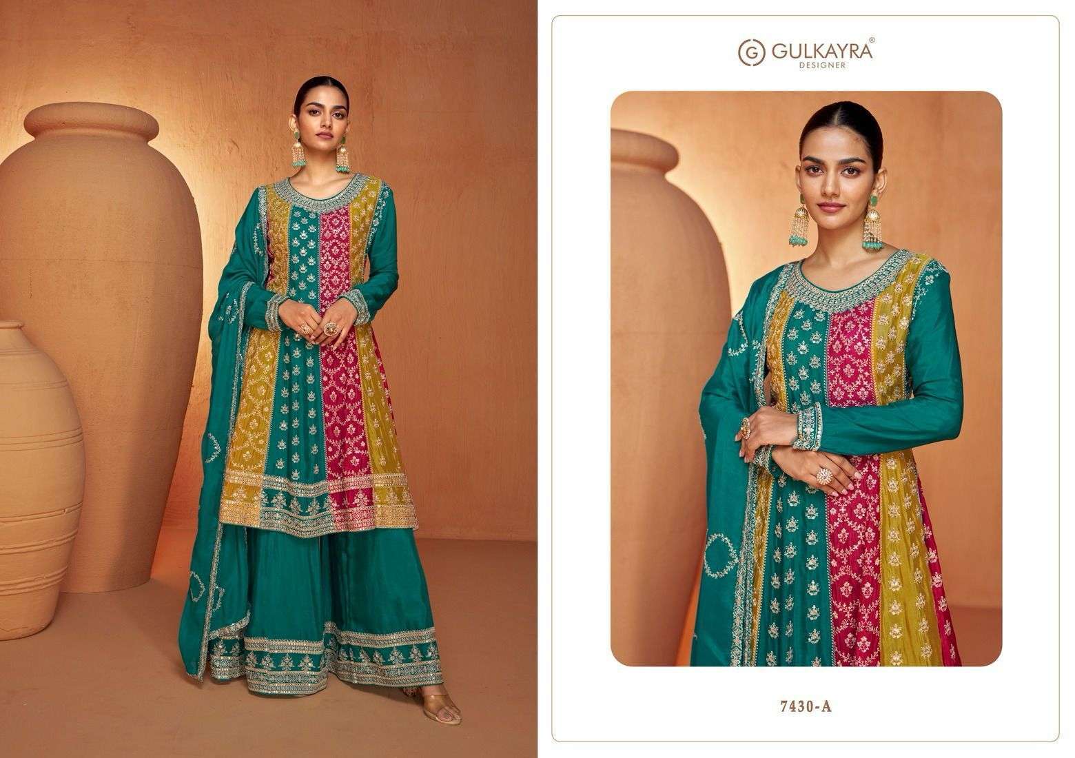 Gulkayra Designer Ruhi Real Chinnon Designer Salwar Suit Wholesale Salwar Suits India