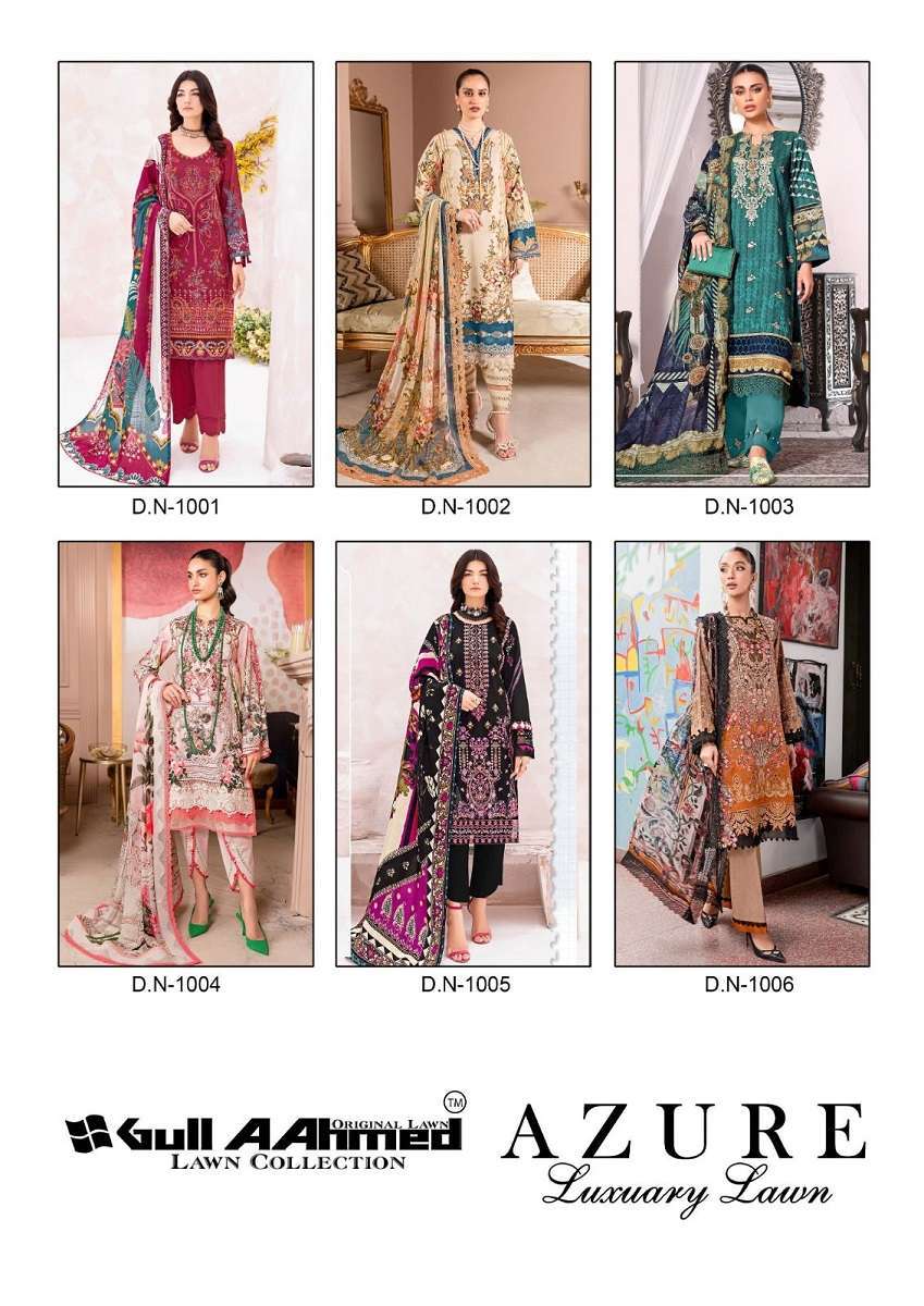 Gull A Ahmed Azure Karachi Dress Material Wholesaler of surat