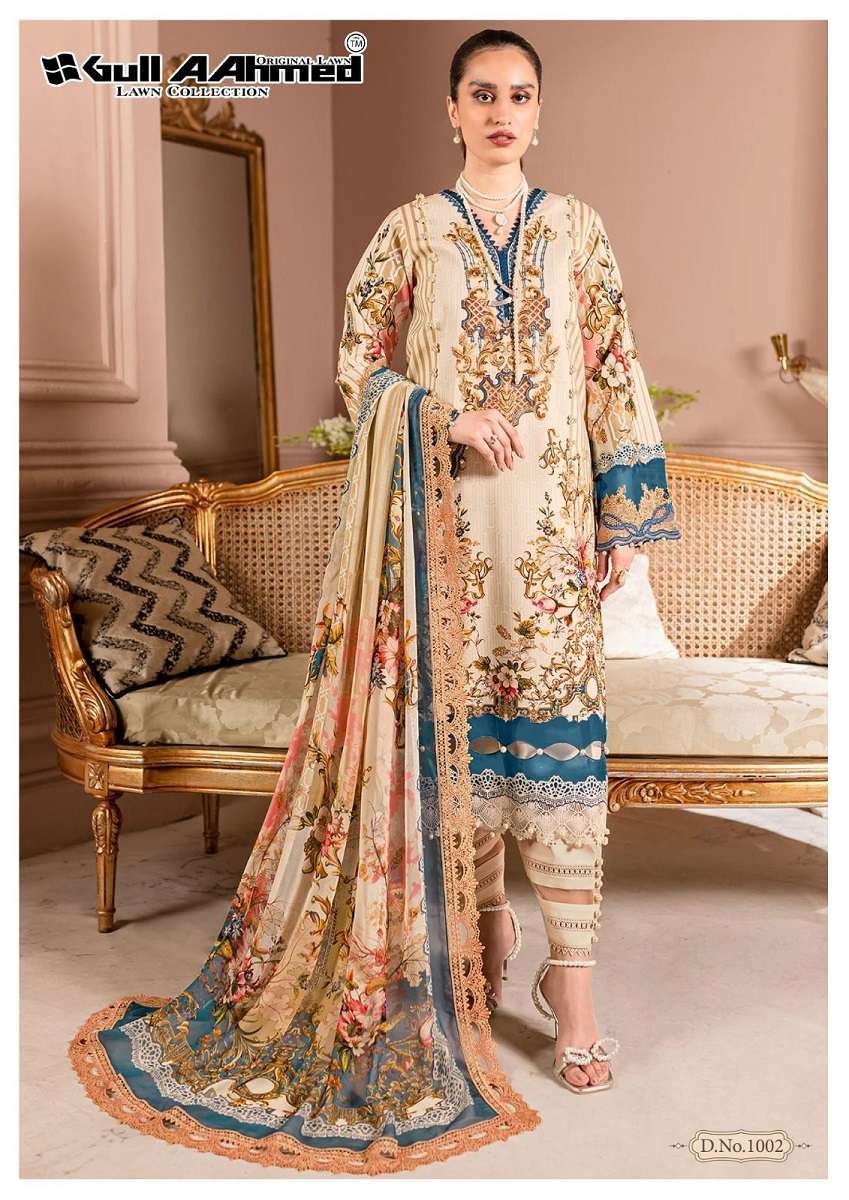 Gull A Ahmed Azure Karachi Dress Material Wholesaler of surat