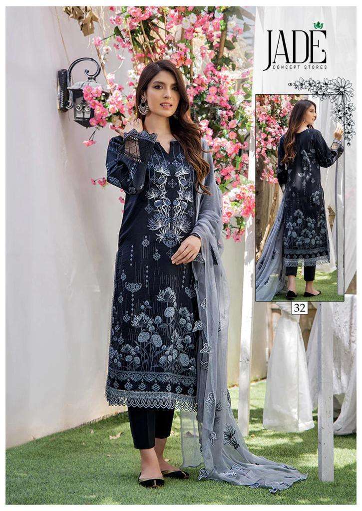 Jade Chevron Vol 4 Exclusive Heavy Cotton Dress Material Kapda Thread