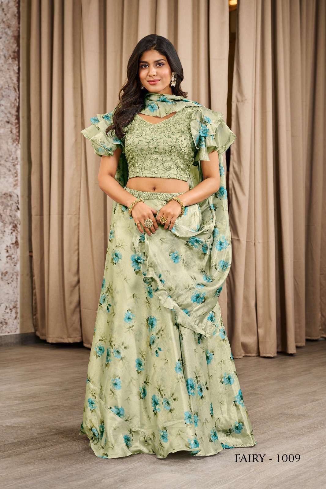 Jivora Fairy Exclusive Fancy Crop Top Lehenga Choli in Surat Online