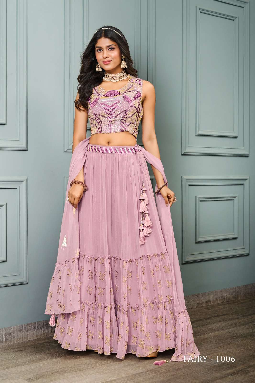 Jivora Fairy Exclusive Fancy Crop Top Lehenga Choli in Surat Online