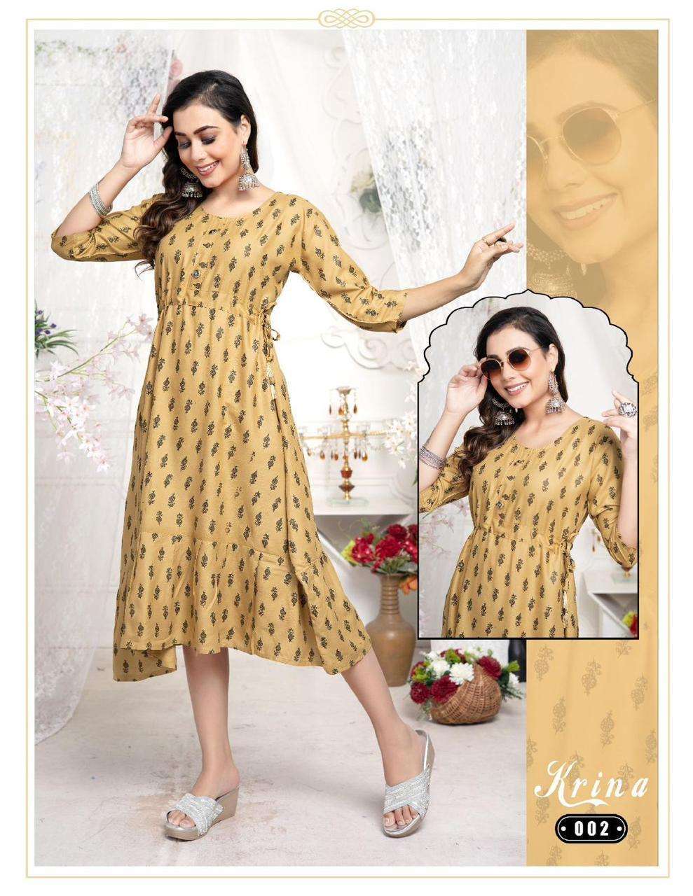 Fancy Hand work Rayon Kurti at Rs.699/Piece in ahmedabad offer by Nipa  Studio