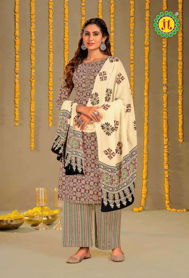 Jt Ajrakh Pure Heavy Cotton Dress Material Buy Drees Material In Bulk