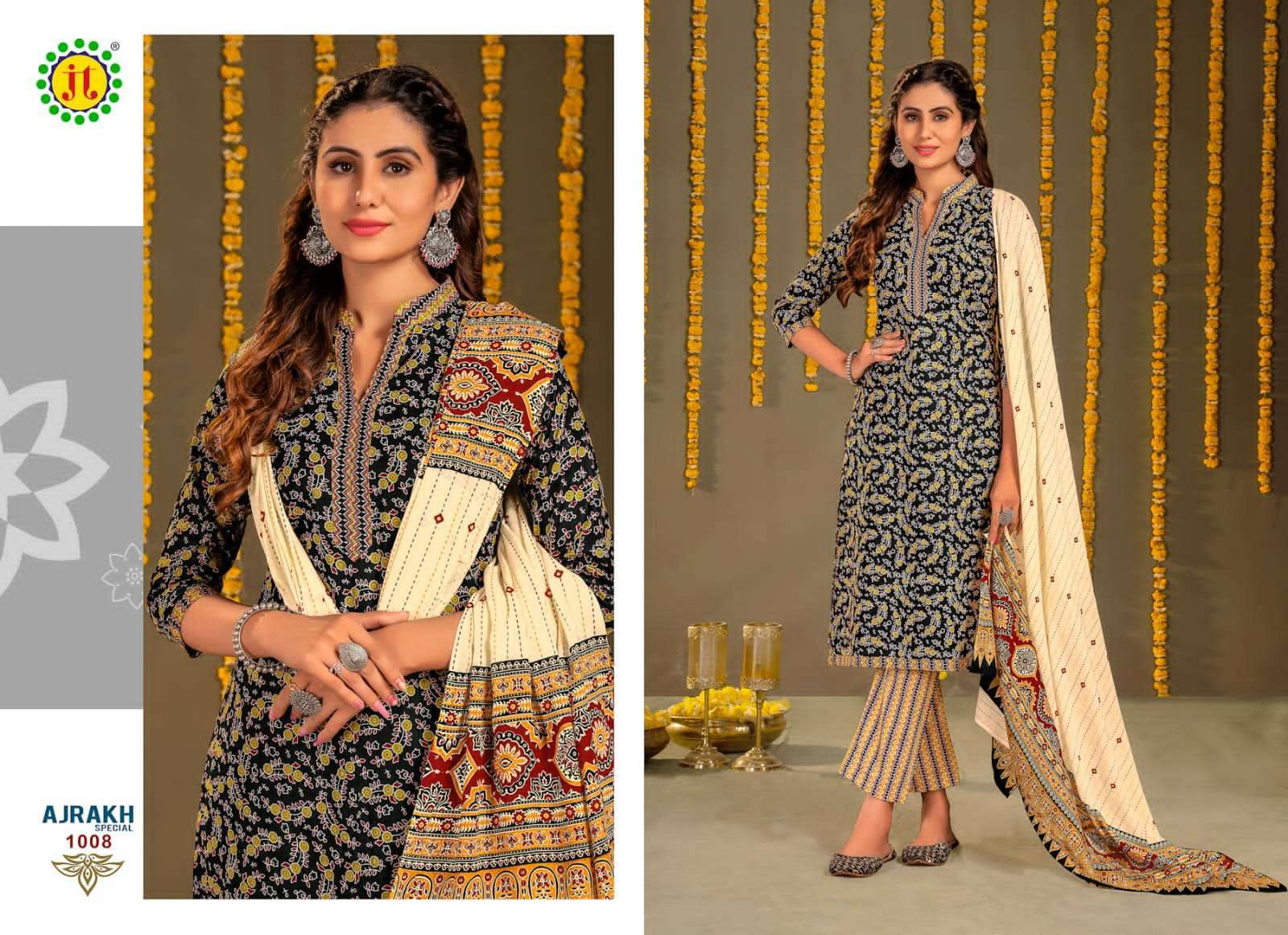 Jt Ajrakh Pure Heavy Cotton Dress Material Buy Drees Material In Bulk
