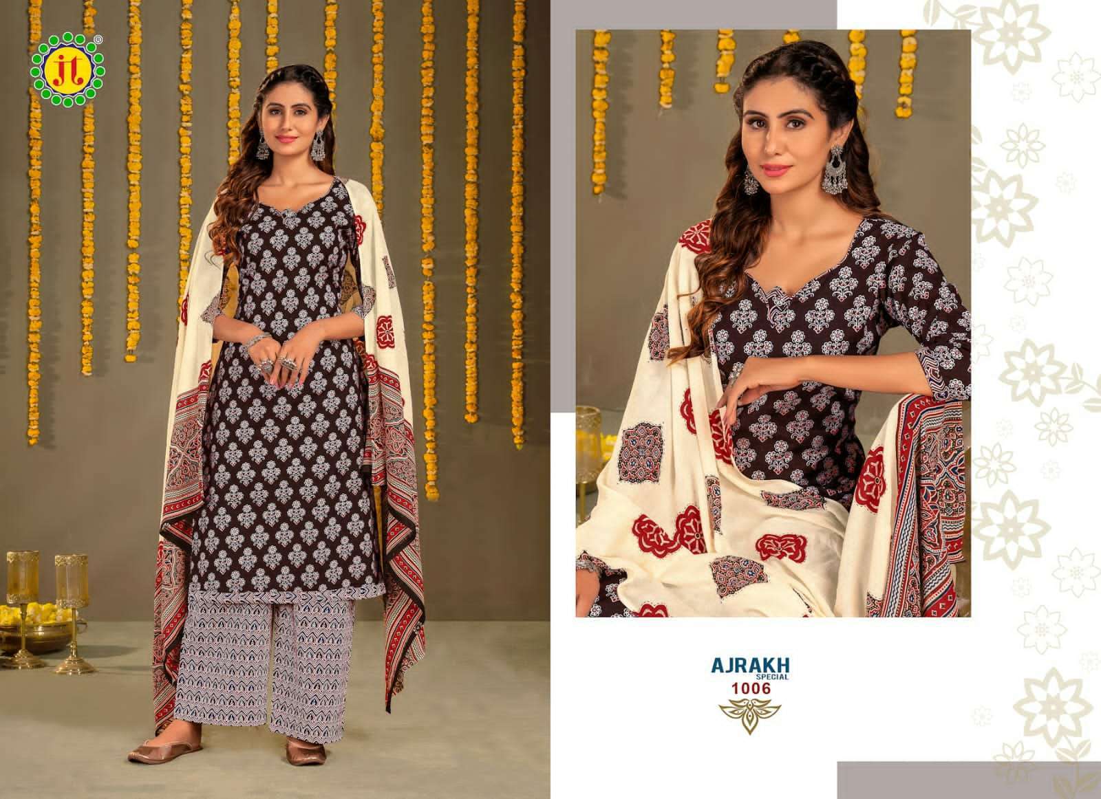 Jt Ajrakh Pure Heavy Cotton Dress Material Buy Drees Material In Bulk