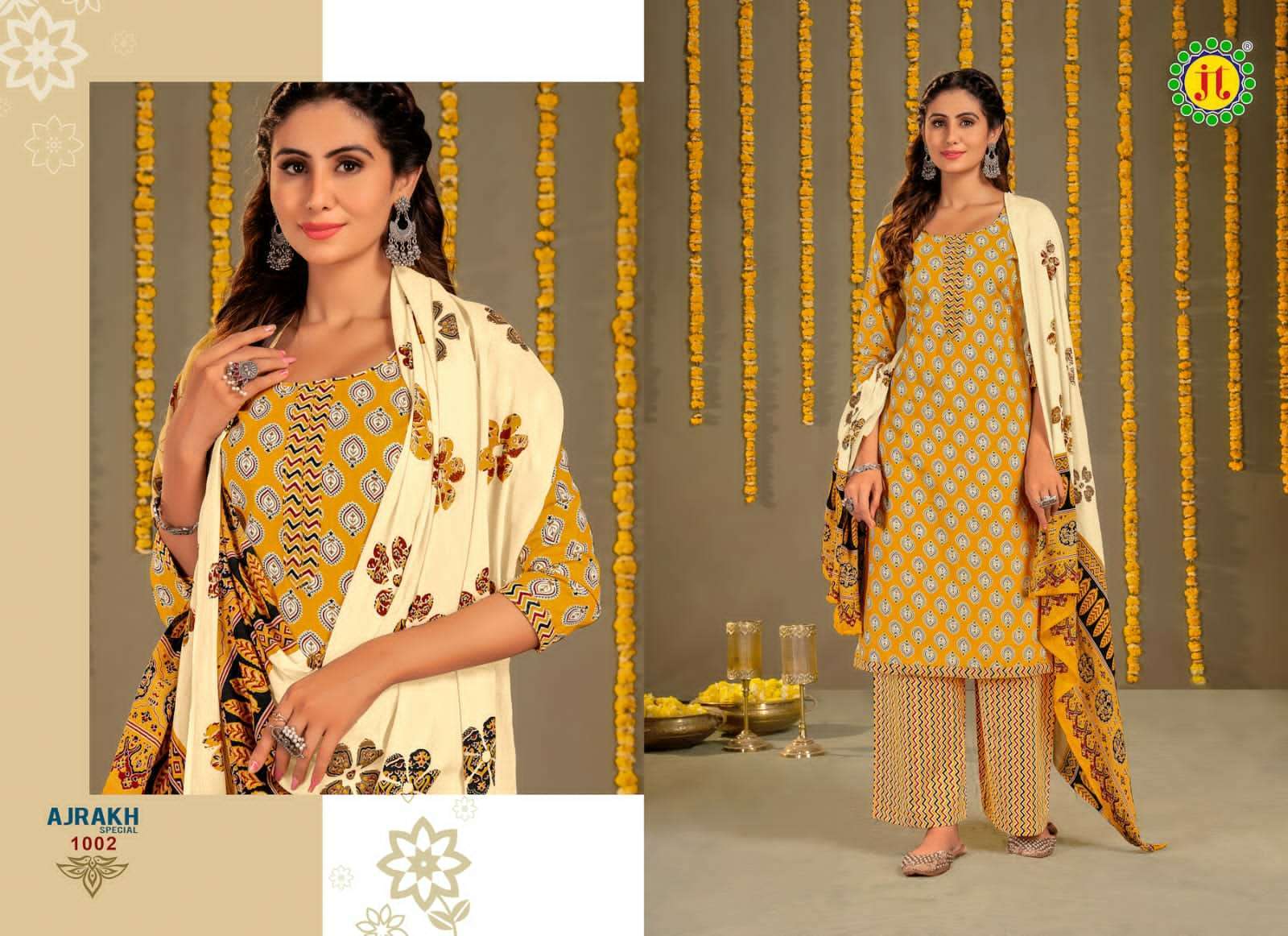 Jt Ajrakh Pure Heavy Cotton Dress Material Buy Drees Material In Bulk