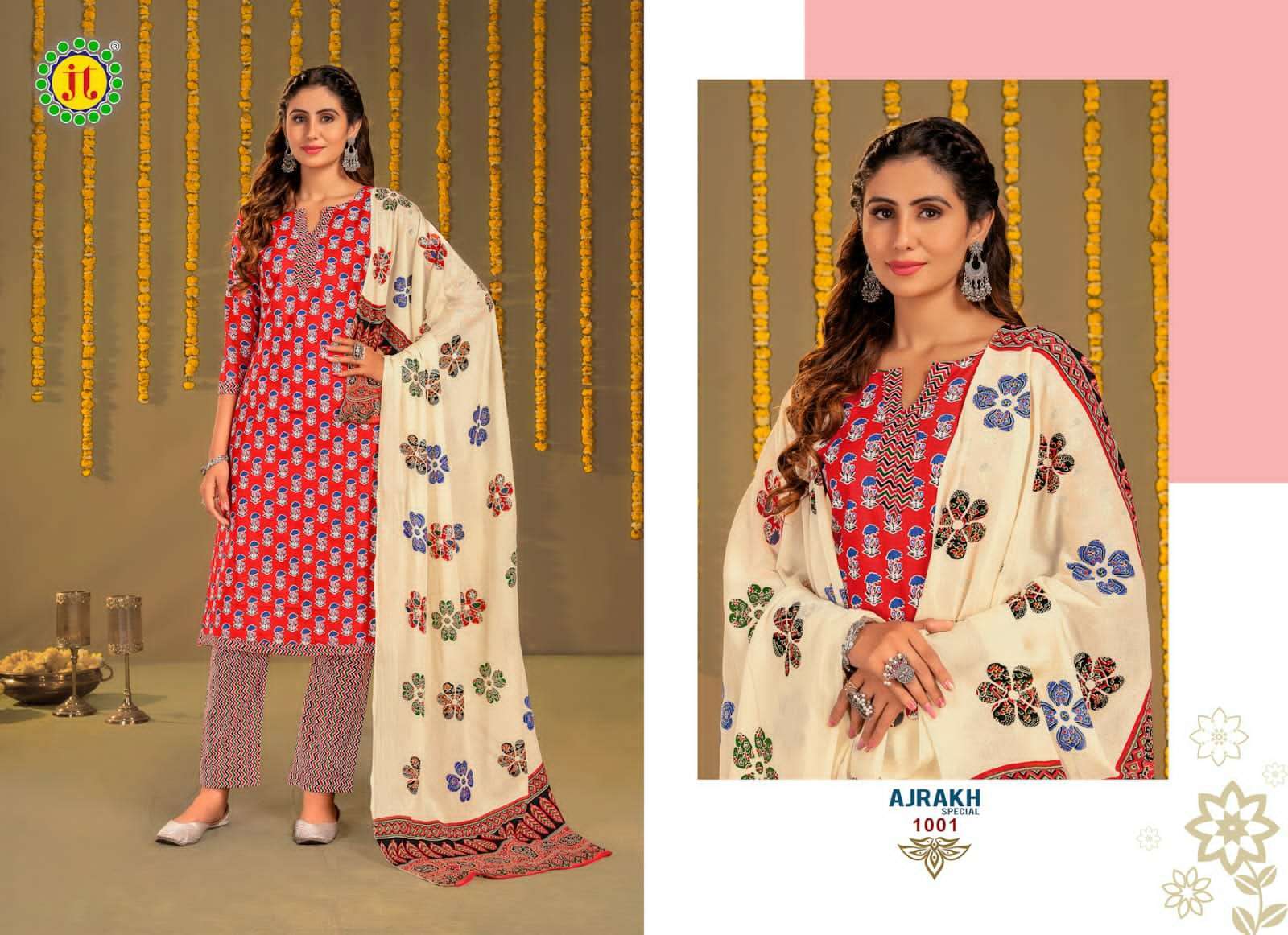 Jt Ajrakh Pure Heavy Cotton Dress Material Buy Drees Material In Bulk