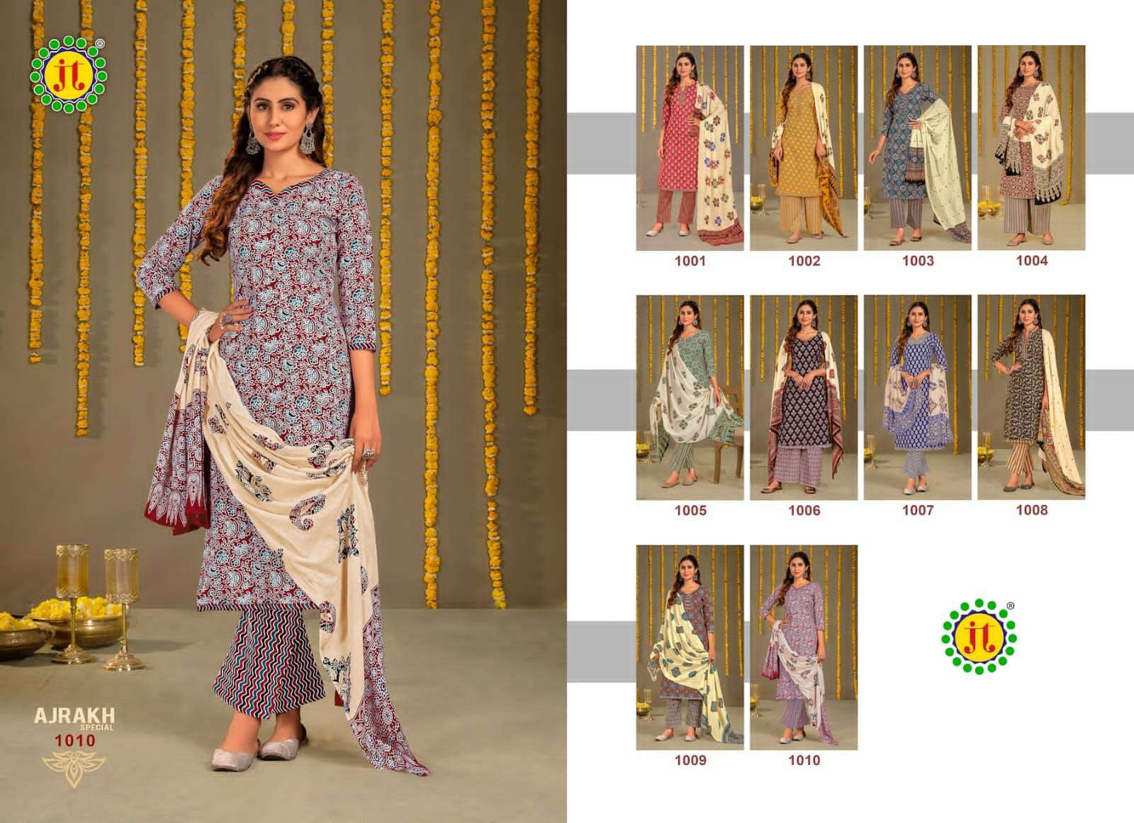 Jt Ajrakh Pure Heavy Cotton Dress Material Buy Drees Material In Bulk