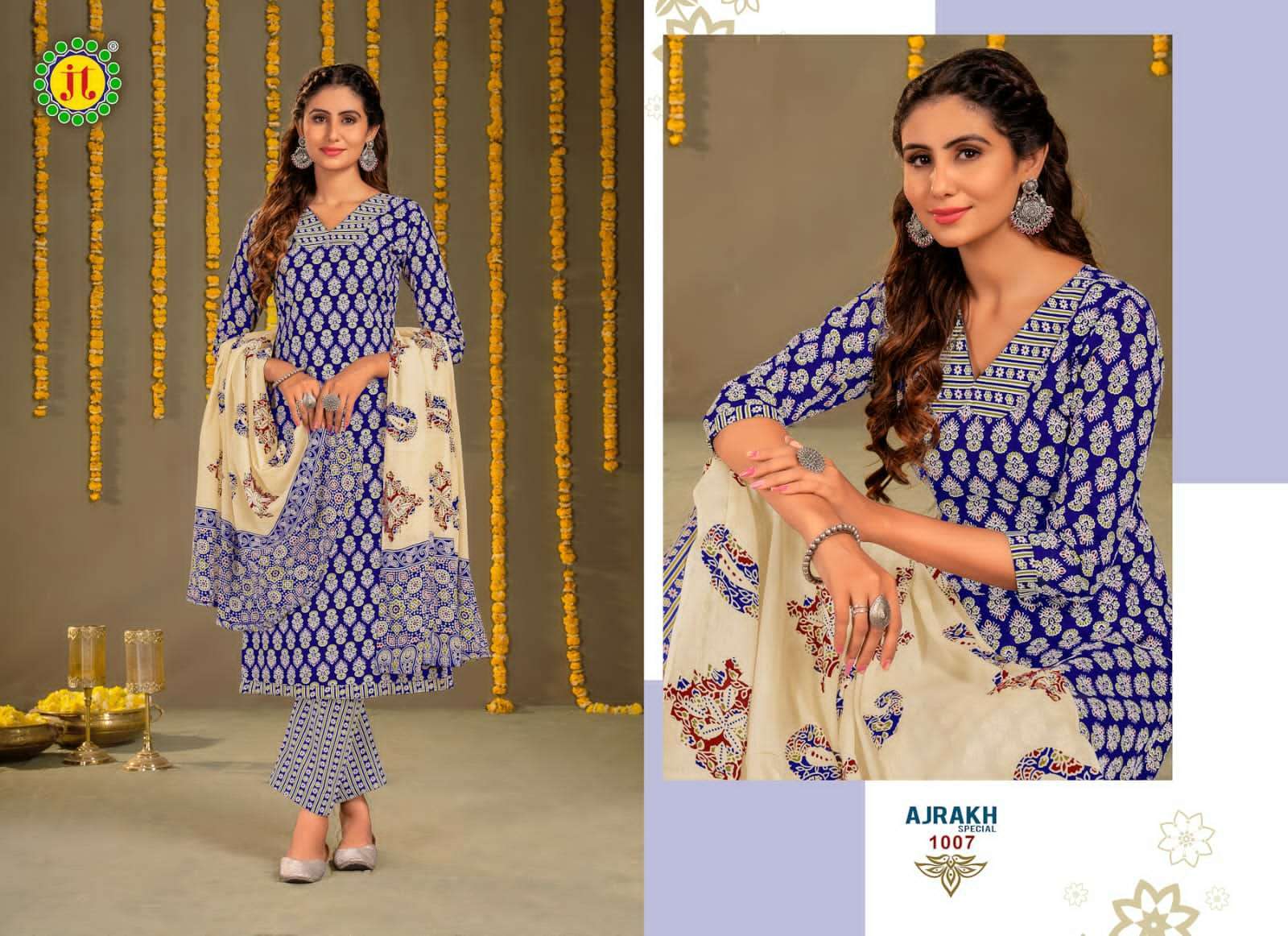 Jt Ajrakh Pure Heavy Cotton Dress Material Buy Drees Material In Bulk