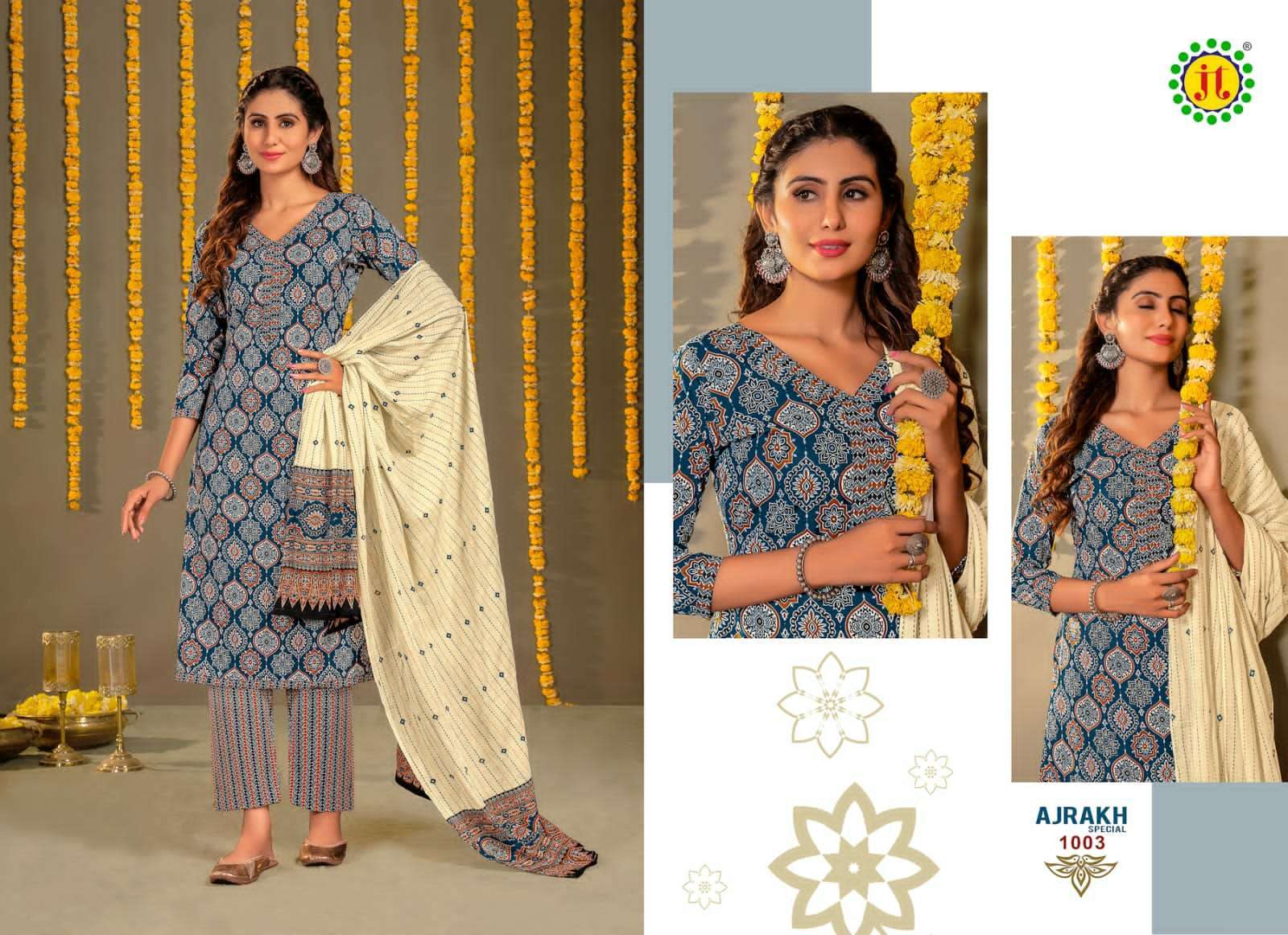 Jt Ajrakh Pure Heavy Cotton Dress Material Buy Drees Material In Bulk