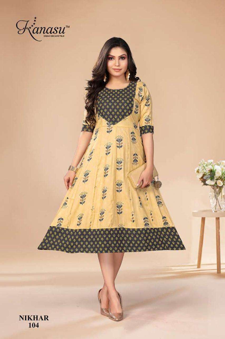 Anarkali kurti pattern sale