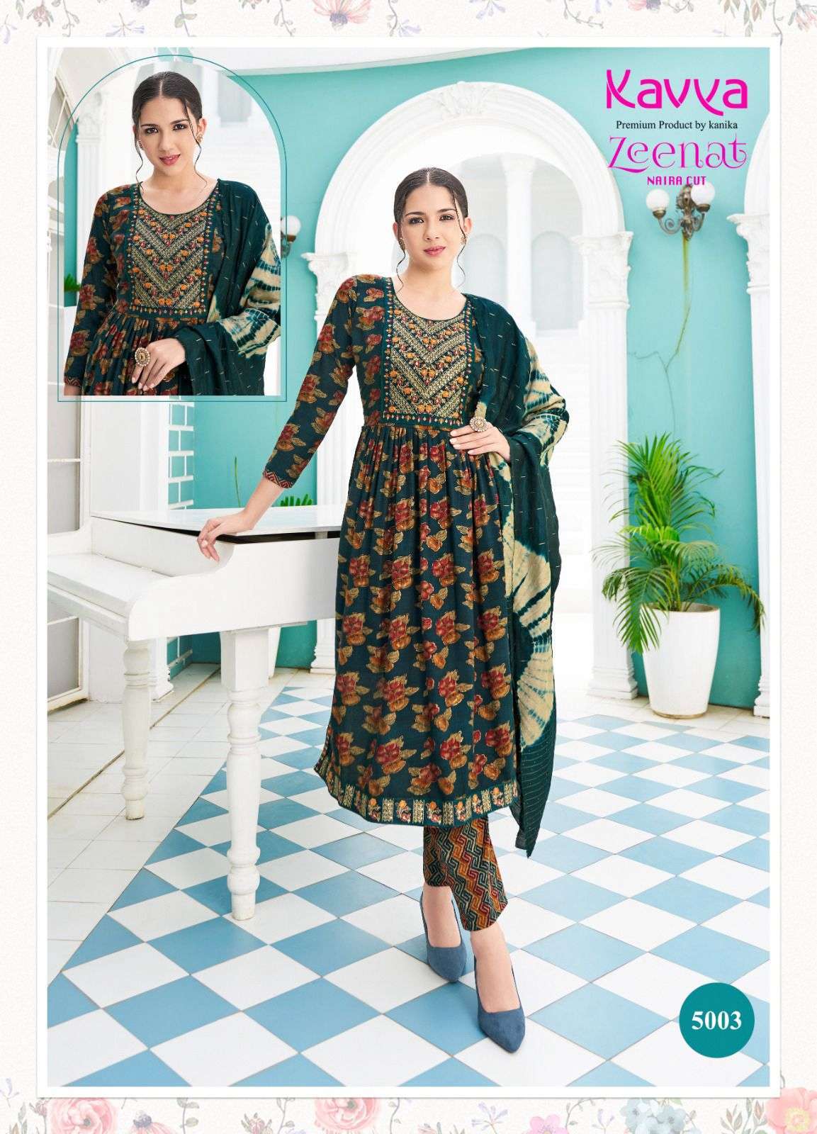 KAVYA ZEENAT VOL 5 Kurti Designer Kurti in Surat Kapda Thread