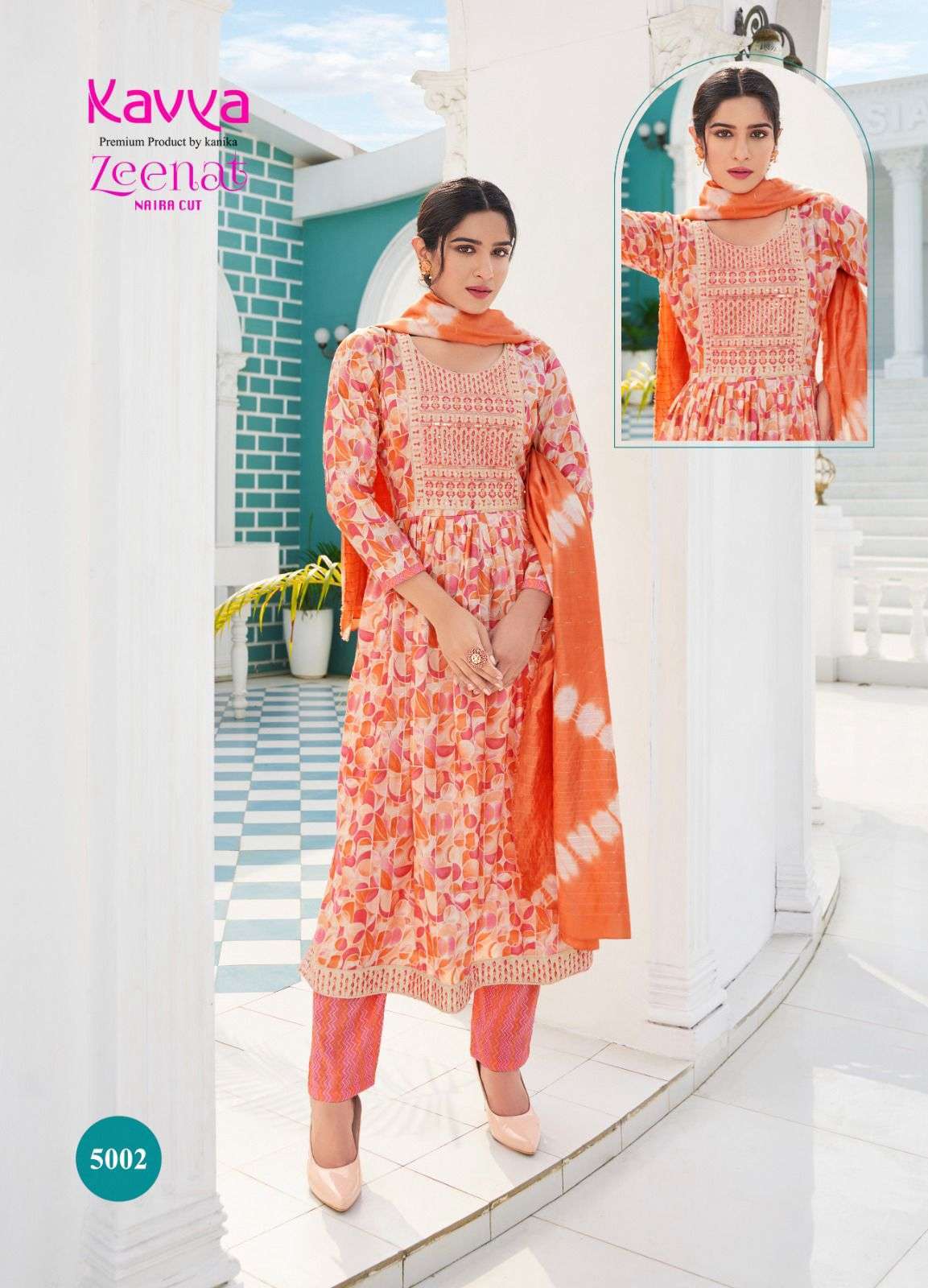 KAVYA ZEENAT VOL 5 Kurti Designer Kurti in Surat Kapda Thread