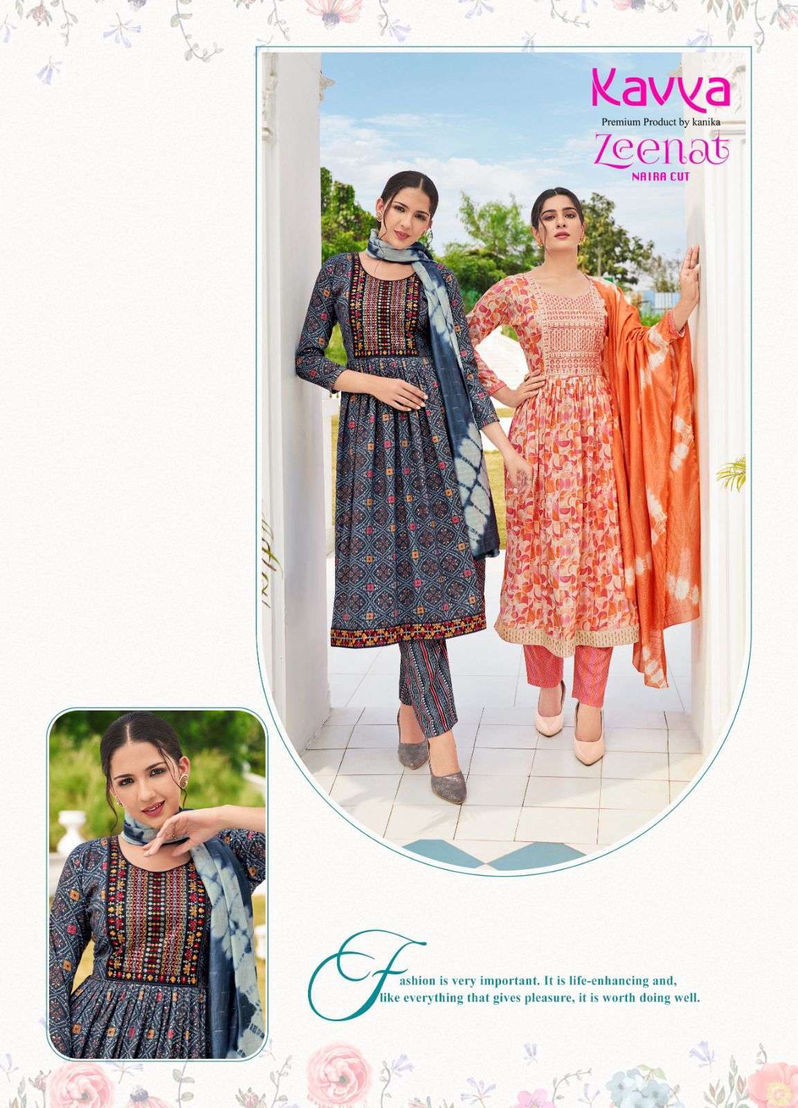 KAVYA ZEENAT VOL 5 Kurti Designer Kurti in Surat Kapda Thread