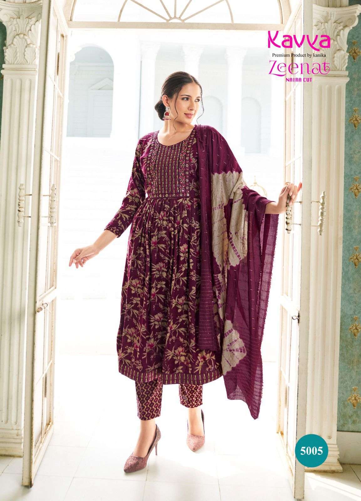 KAVYA ZEENAT VOL 5 Kurti Designer Kurti in Surat Kapda Thread