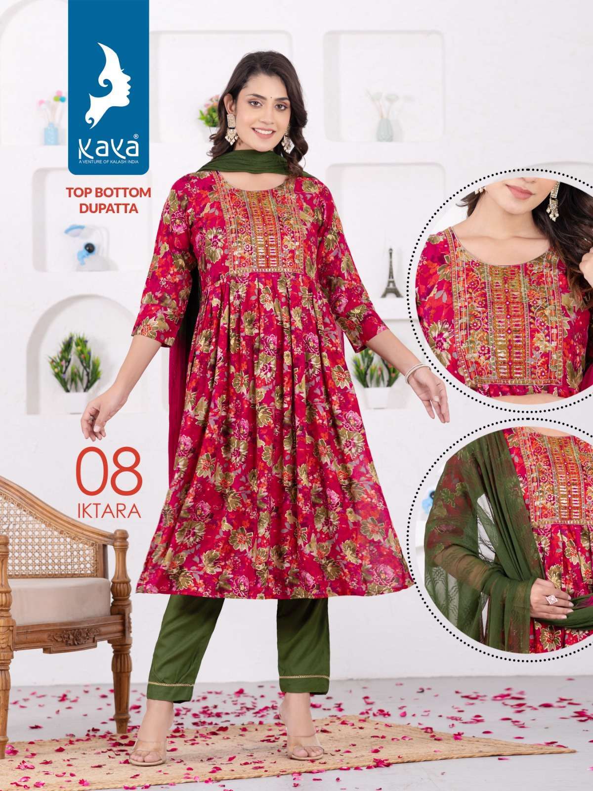 KAYA IKTARA Naira Cut Kurti Anarkali Kurtis for Women