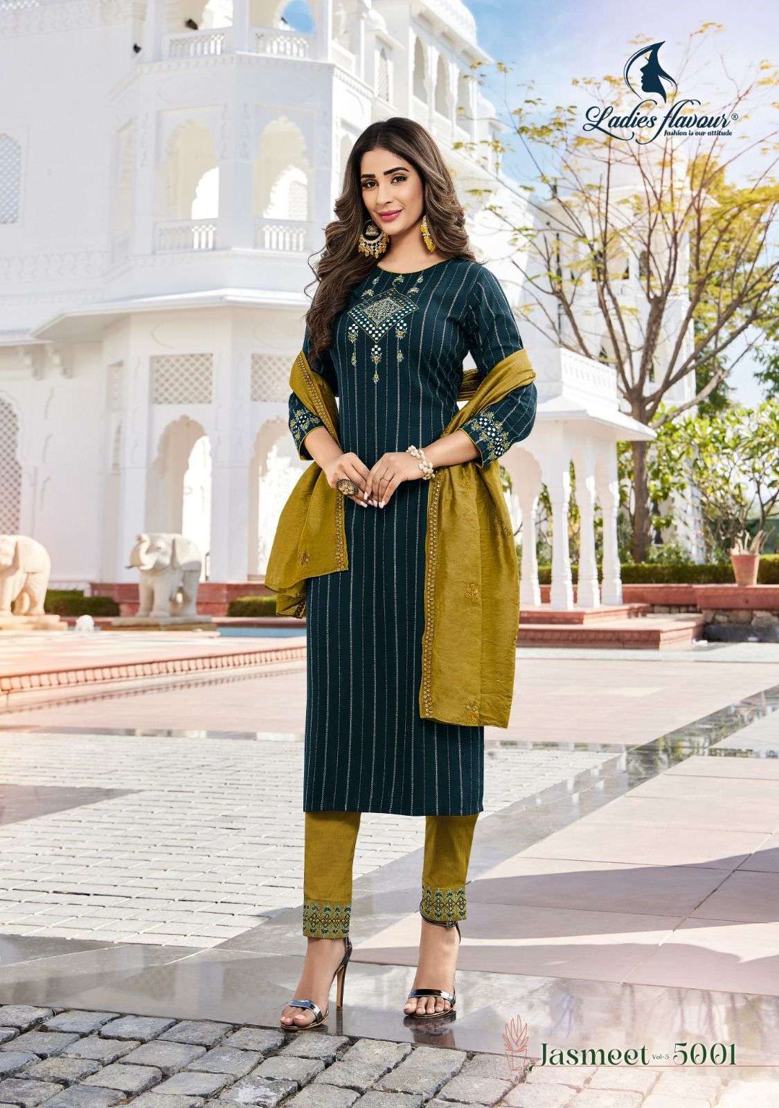 Ladies Flavour Jasmeet Vol 4 Kurti Supplier Supply Chain India