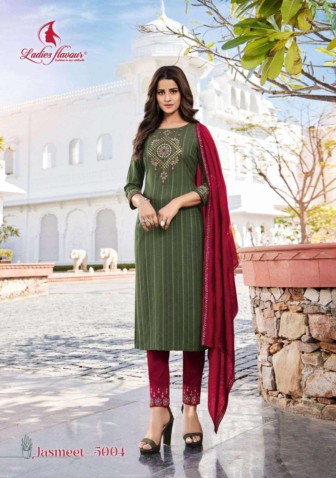 Ladies Flavour Jasmeet Vol 4 Kurti Supplier Supply Chain India