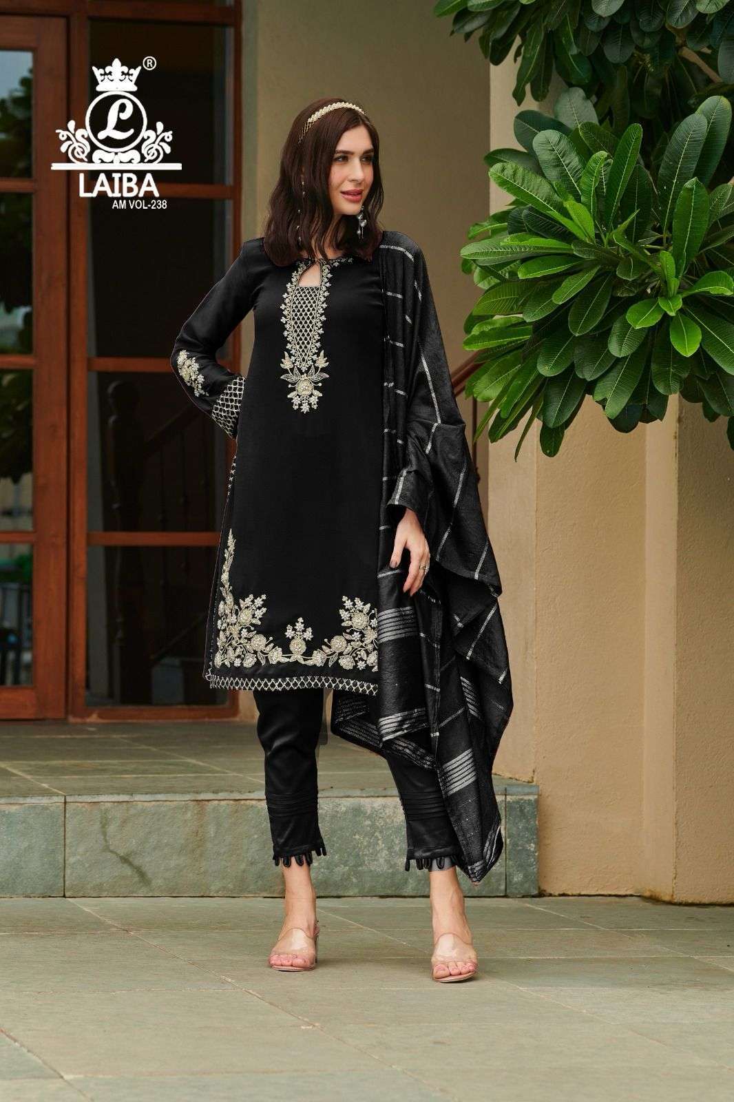 Laiba Am Vol 238 Pure Georgette Designer Pakistani Suits Embroidered Salwar Kameez Surat