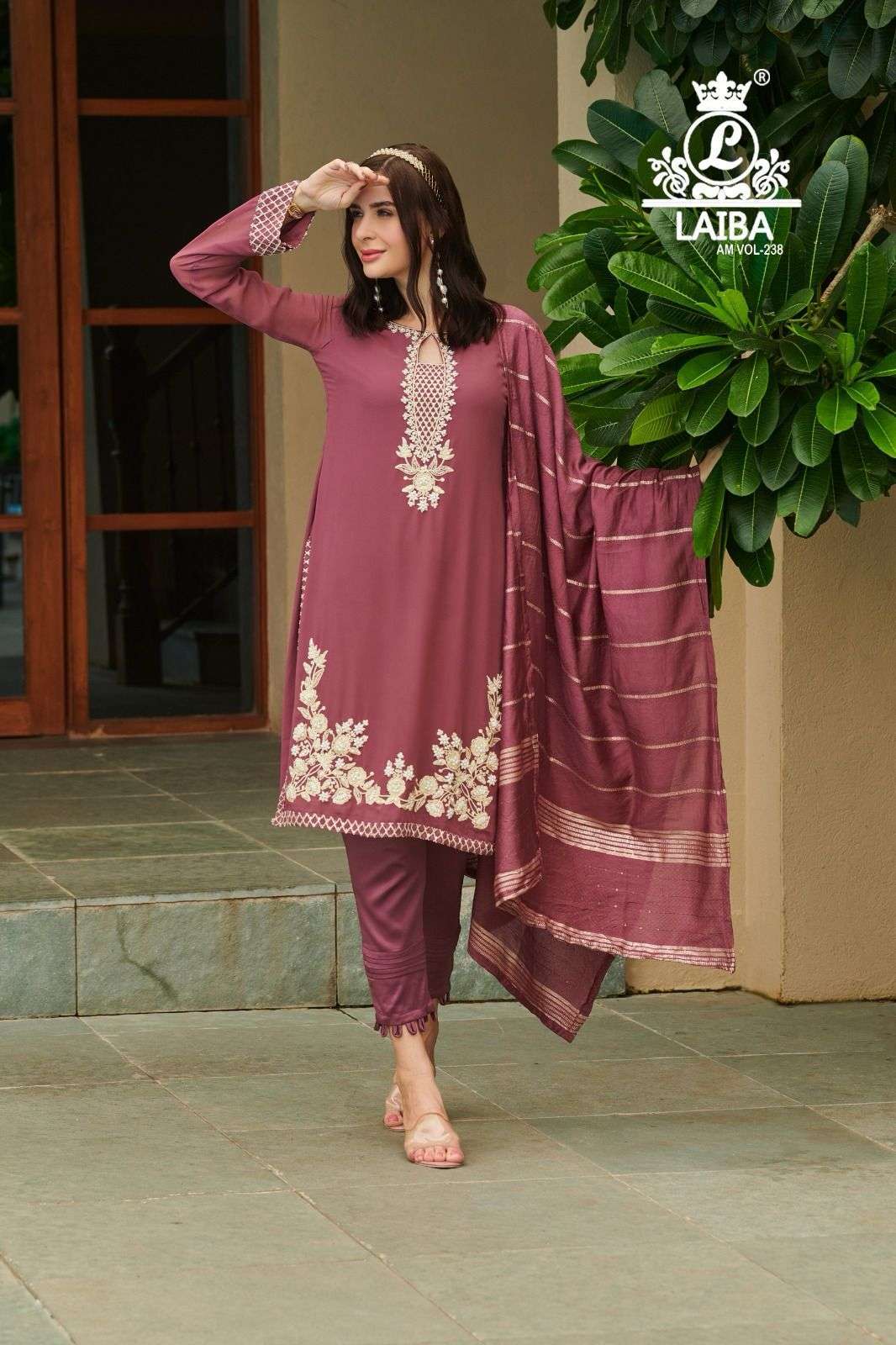 Laiba Am Vol 238 Pure Georgette Designer Pakistani Suits Embroidered Salwar Kameez Surat