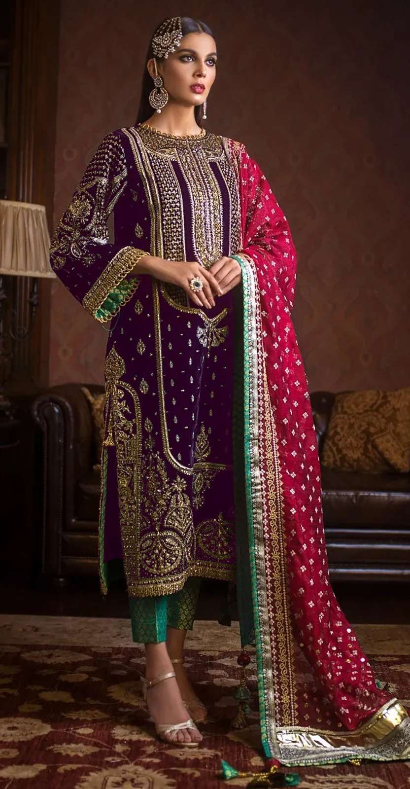 Mah E Rooh 4112 Velvet Pakistani Suit Salwar Kameez Shops India