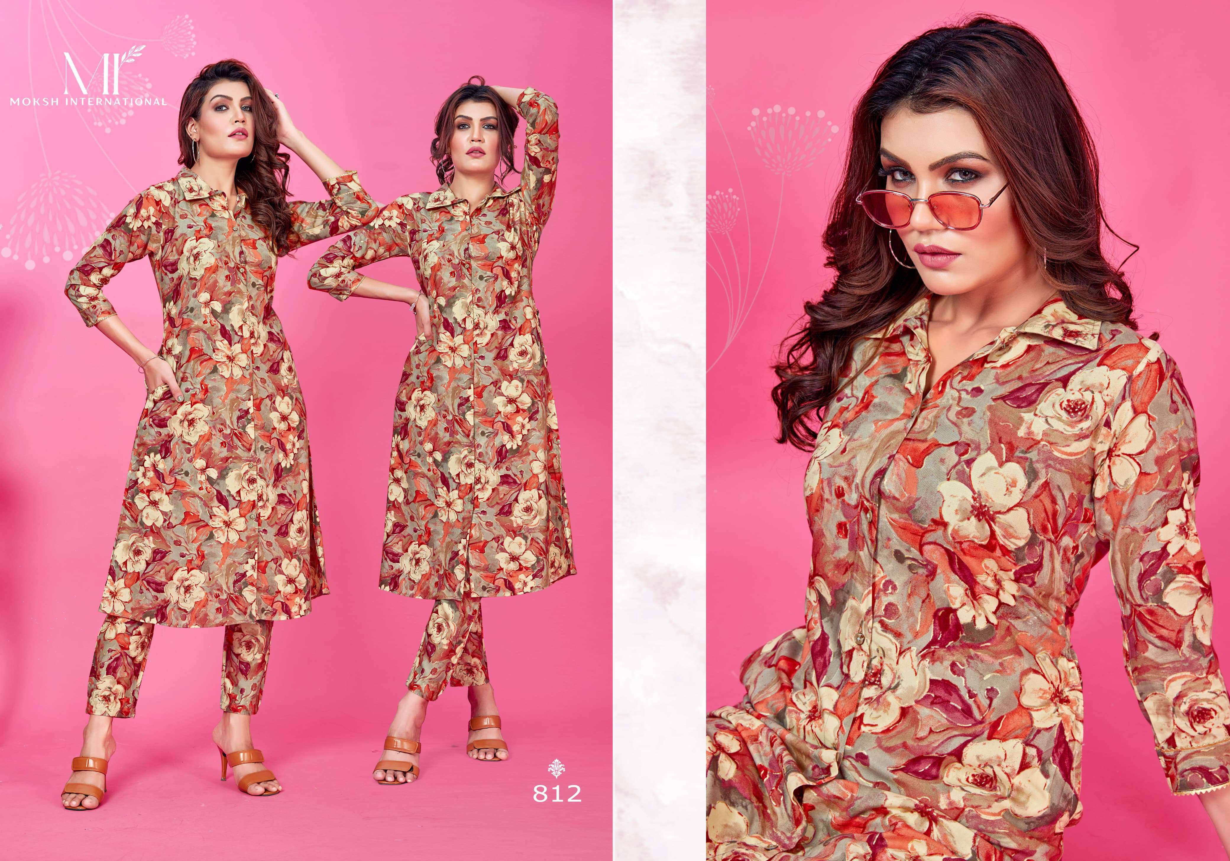 Moksh International Co-ord set WOW VOL-1 Kurti  Georgette Kurti Gujarat