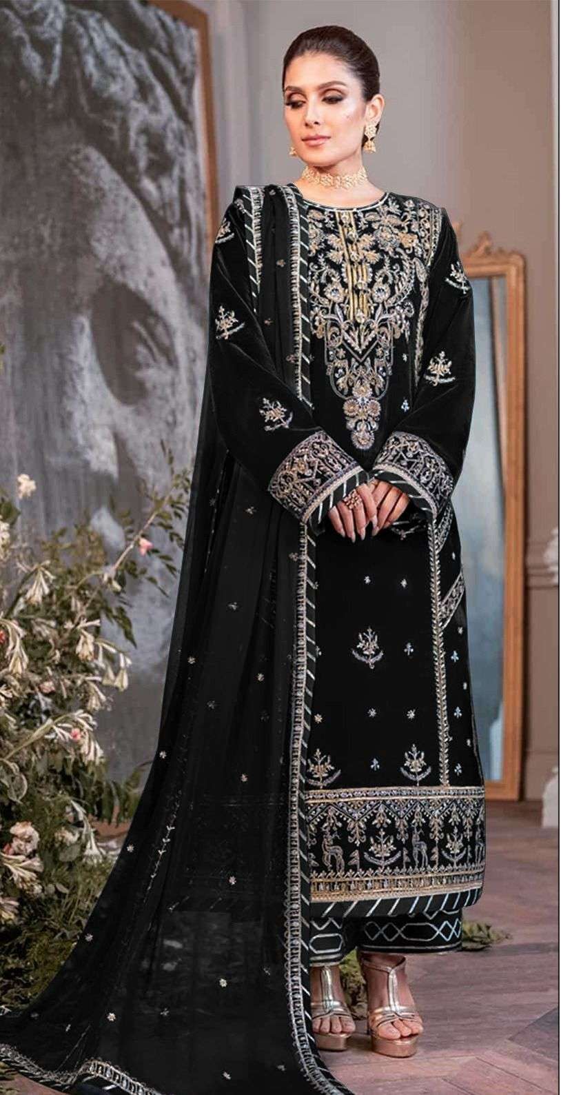 Motifz d-2020 velvet with embroidery Salwar Kameez Salwar Kameez Manufacturer in Gujarat