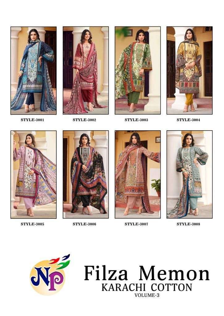 Nand Gopal Filza Memon Vol-3 Karachi Cotton -Dress Material Wholesale clothing suppliers