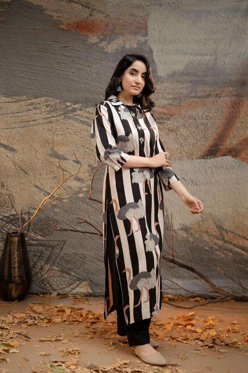 Indian Women New Designer Janasya Silk Kurta Kurti Ethnic Style Causal Dress  | eBay