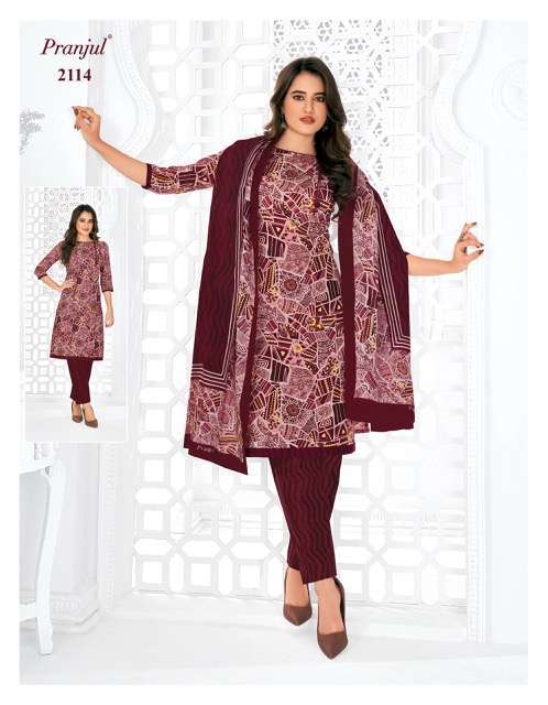 Pranjul Priyanka Vol-21 – Dress Material Banarasi Georgette
