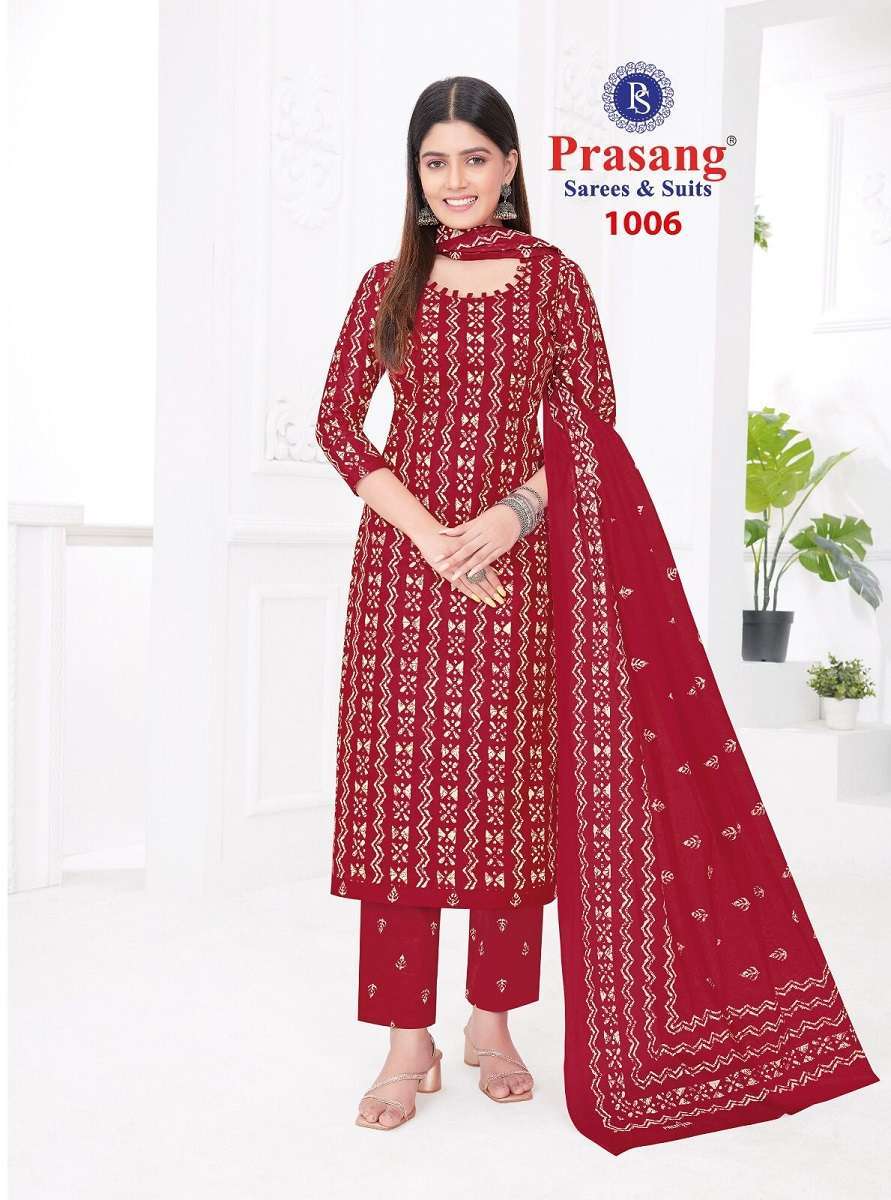 Prasang Madhur Vol-1 -Dress Material Kapda Thread 