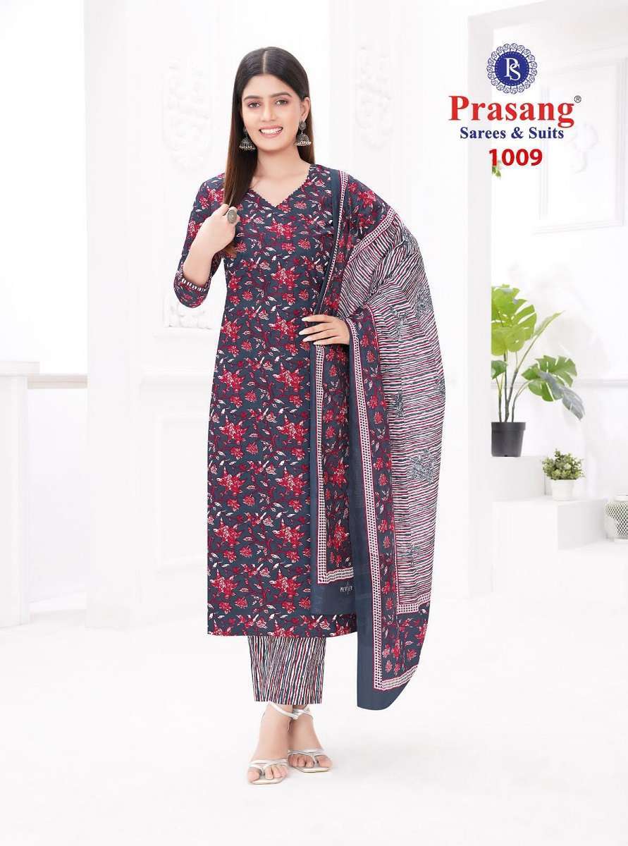 Prasang Madhur Vol-1 -Dress Material Kapda Thread 