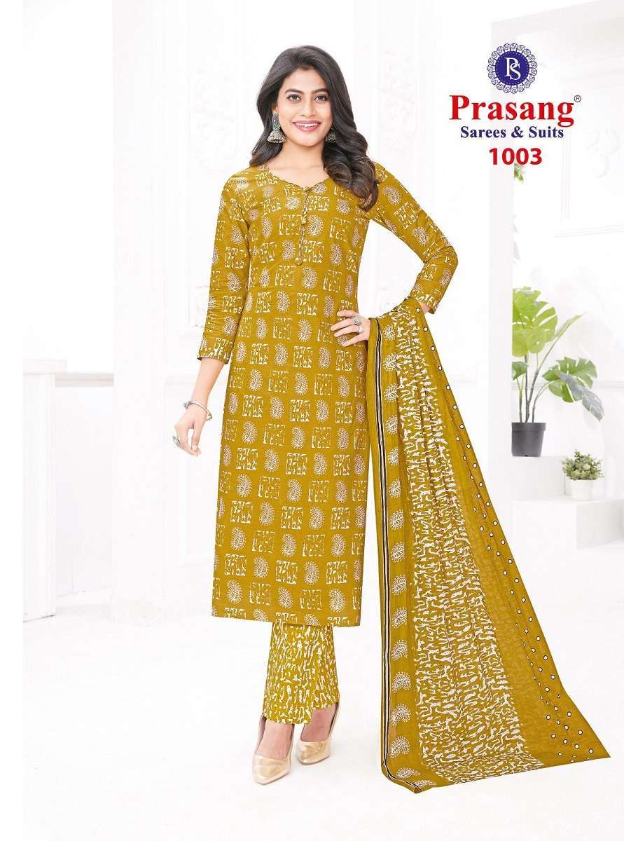 Prasang Madhur Vol-1 -Dress Material Kapda Thread 