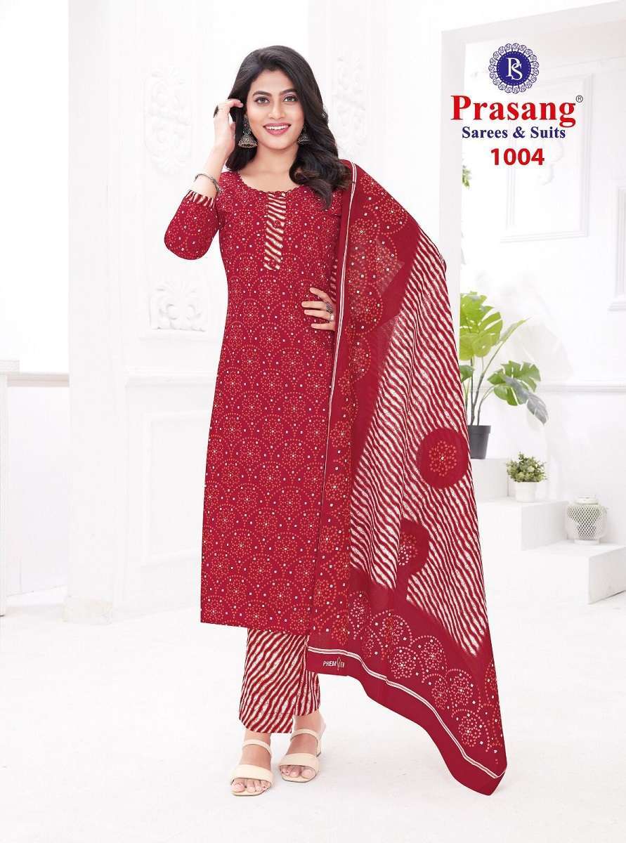 Prasang Madhur Vol-1 -Dress Material Kapda Thread 