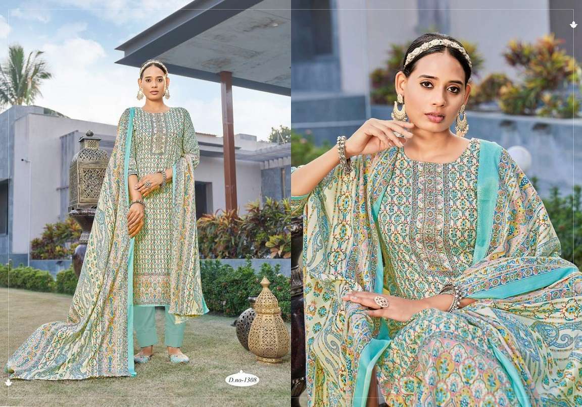 Radhe Kashmir Ki Kali Vol 13 Pashmina Dress Material Women Dress Wholesale in Gujarat
