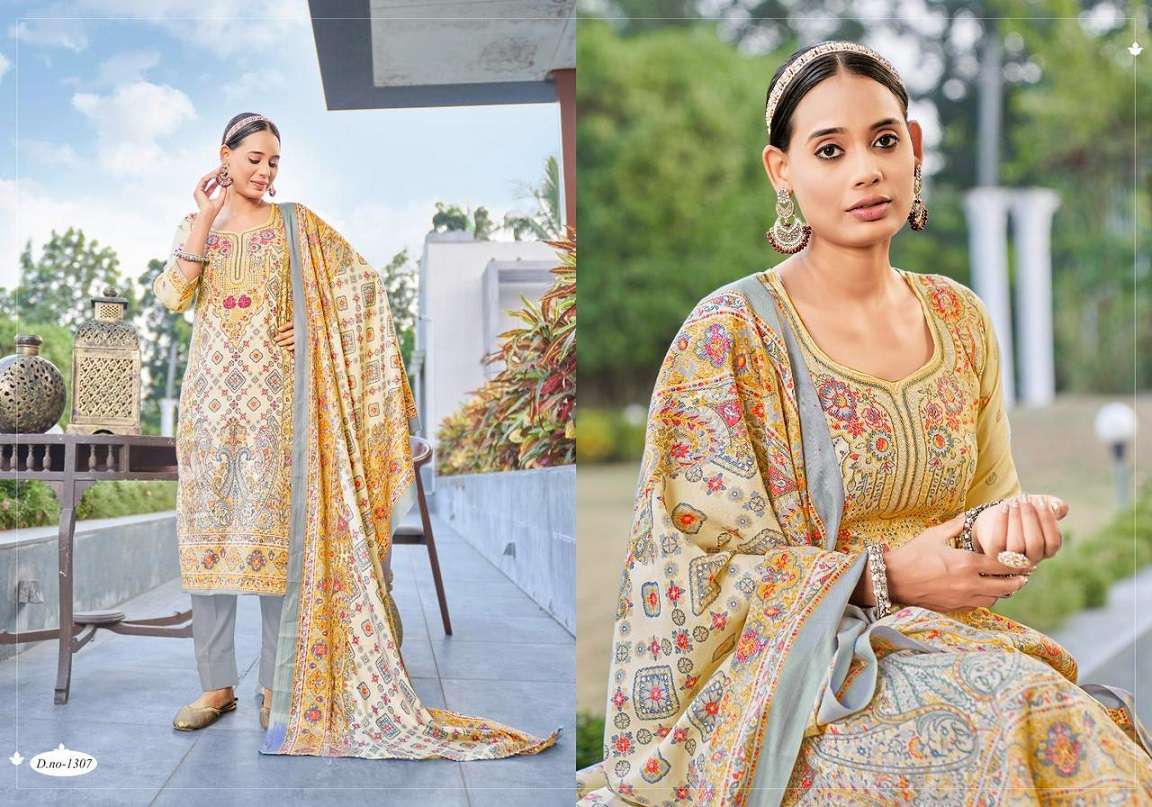 Radhe Kashmir Ki Kali Vol 13 Pashmina Dress Material Women Dress Wholesale in Gujarat