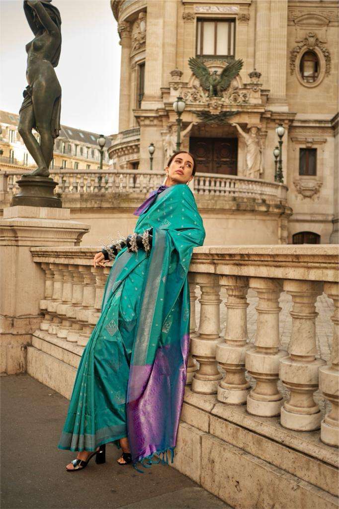 Rajtex Kraft Silk Handloom Weaving Saree Surat Designer Sarees