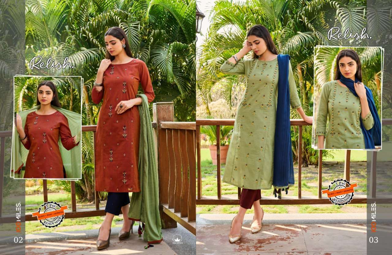 RELISH BY 100 MILES Kurti Collection Catalog