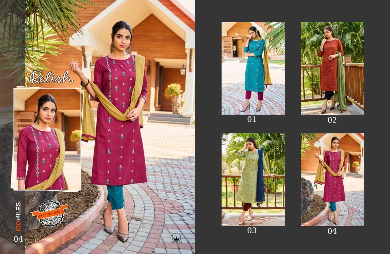 RELISH BY 100 MILES Kurti Collection Catalog